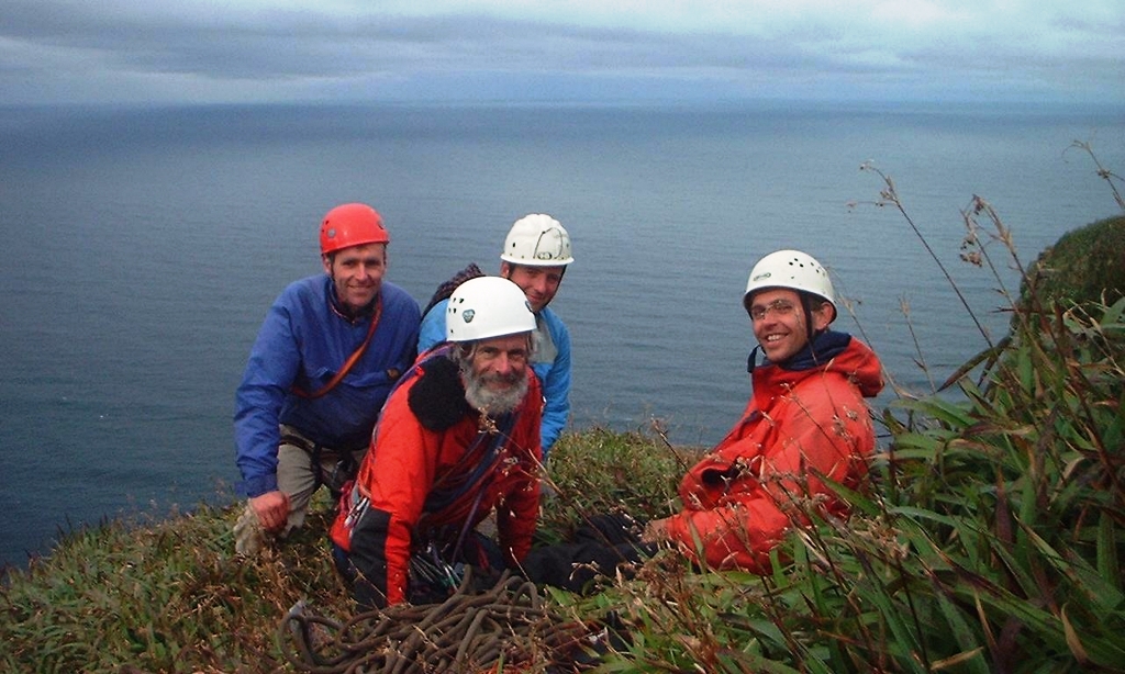Rock Climbing team on St John's Head